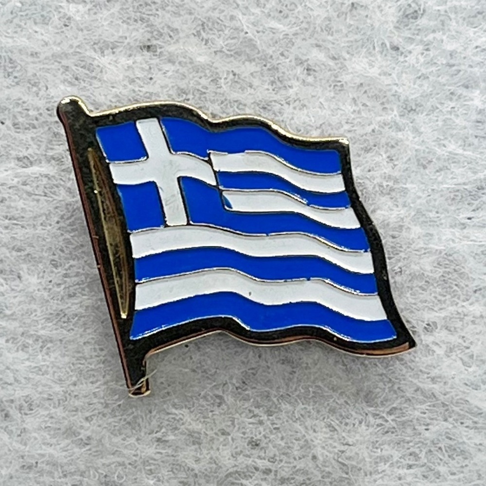 🔮 5/$25 Greek Flag Pin